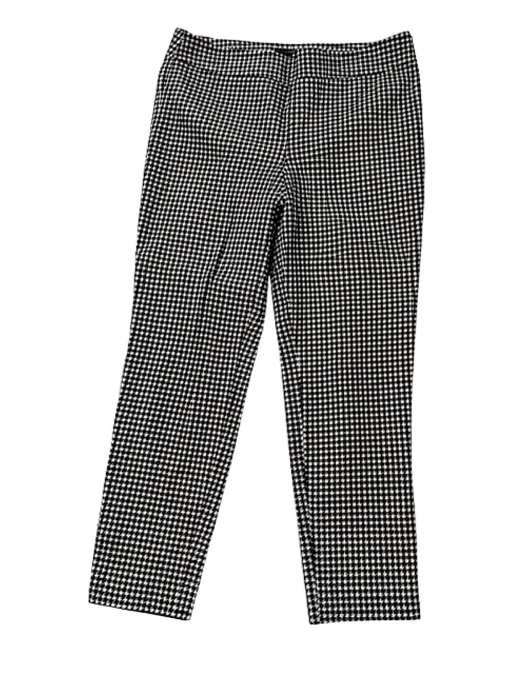 Talbots Black & White Houndstooth Straight Leg Pants